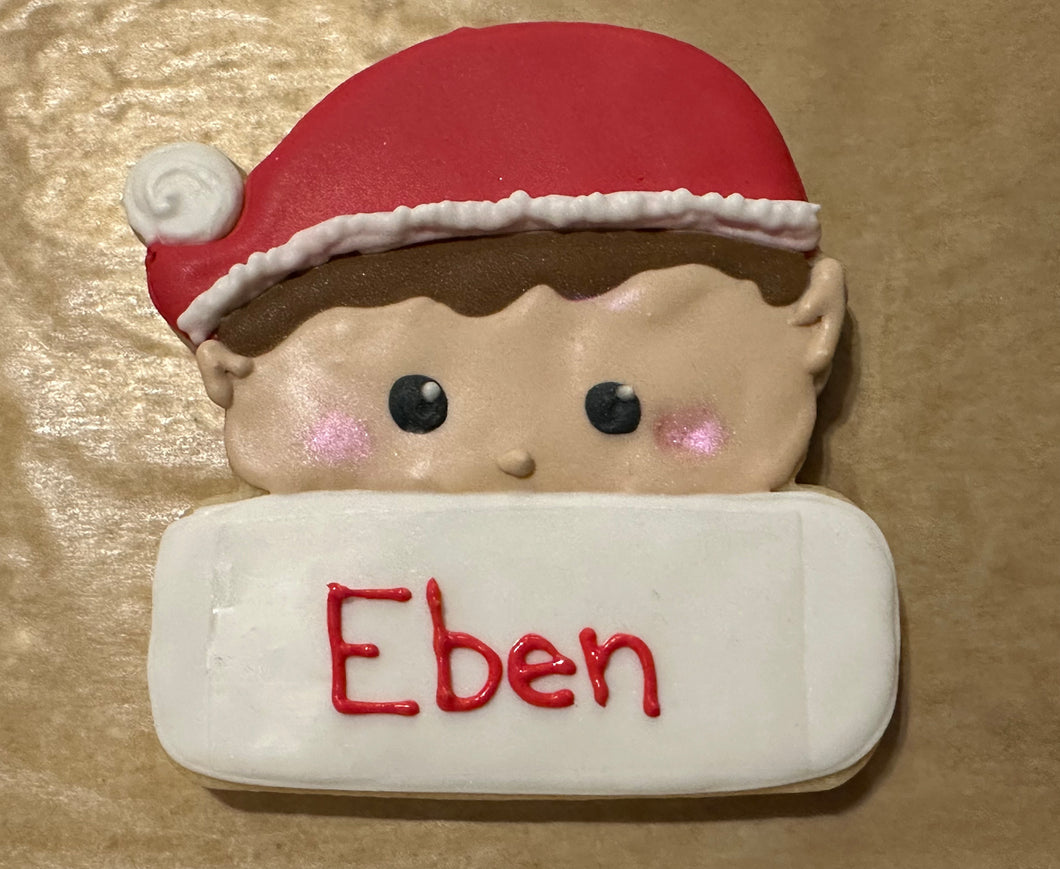 Elf Custom name cookies (short hair)